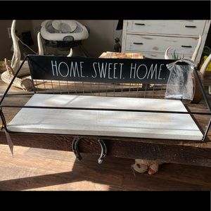 Rae Dunn shelf Home Sweet Home